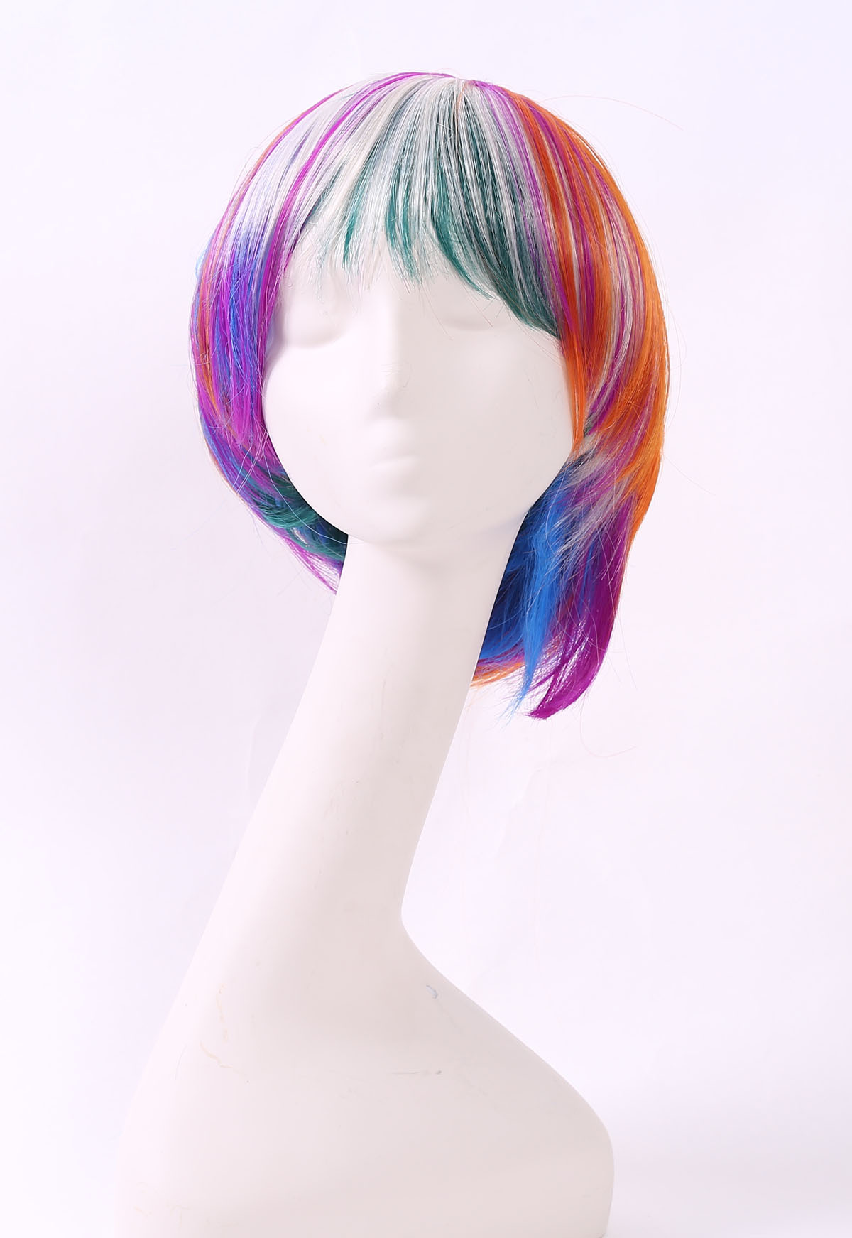 Bob estudiantes de cabello corto europeo y americano nuevo estilo de color mezclado