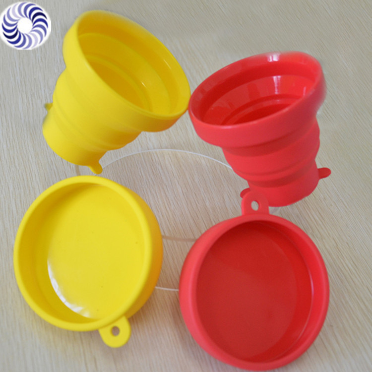 硅胶分装瓶 儿童硅胶折叠碗带盖 创意生活日用儿童新奇特产品