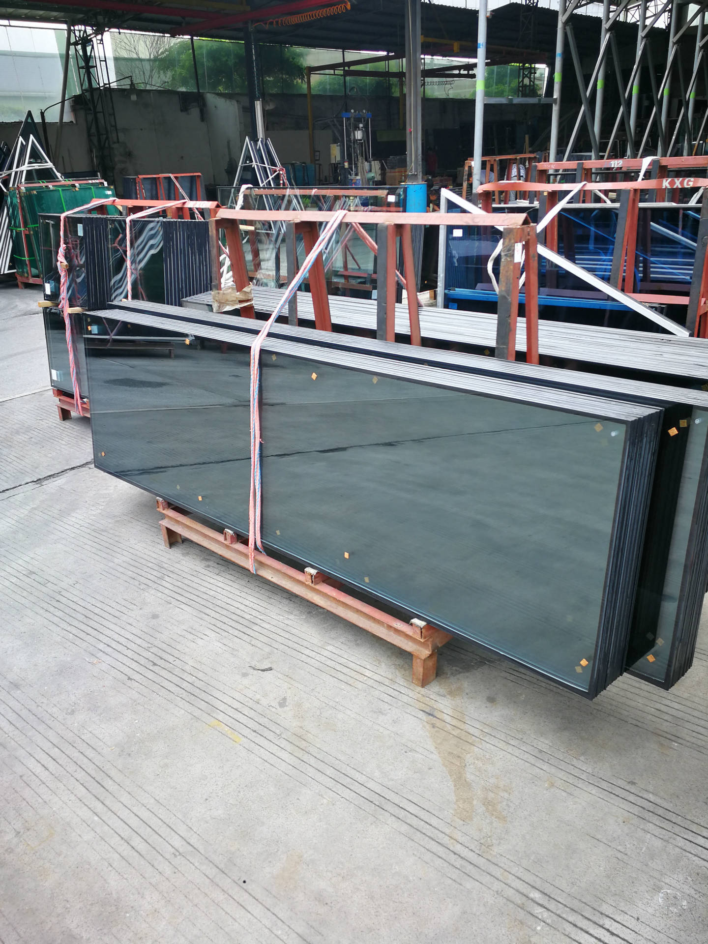 厂家定制安装直销超大长宽型店面商铺落地钢化夹胶中空玻璃