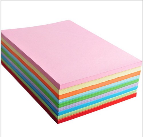 1 pack of A4 pink printing copy paper 80g handmade origami 100 sheets multi-color paper-cut kindergarten