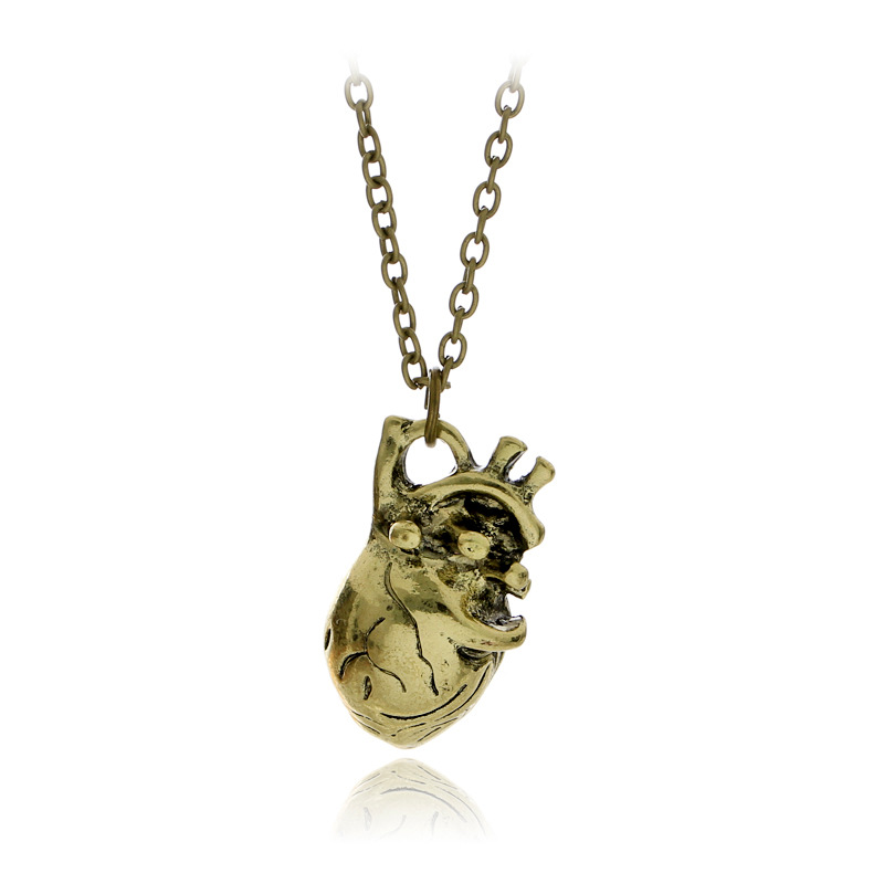 New fashion anatomical heart pendant necklace wholesale