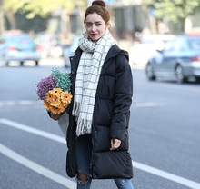 棉衣女 冬季加厚大码面包服 韩版中长款女棉服外套