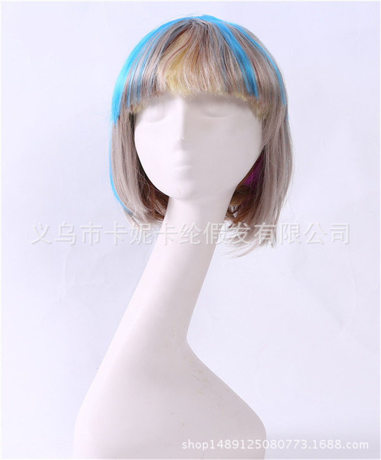 Cabello estudiantil BOBO nuevo estilo de moda fiesta fiesta damas pelucas cortas