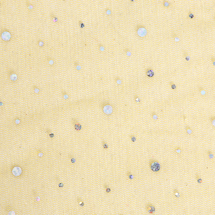 Teja de malla estampada gran y mediana sequinilla pequeña ropa infantil vestido de boda vestido de escenario tela