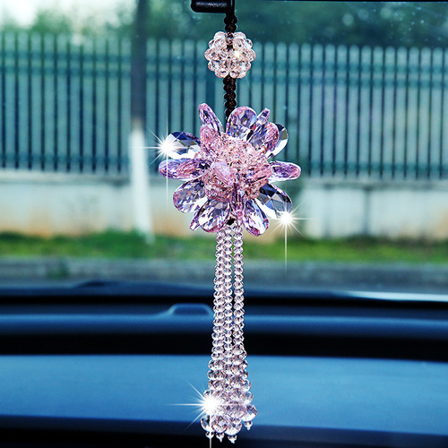 Korean car pendants, car interior decorations, car ladies' pendants, car rearview mirror crystal pendants, pendants