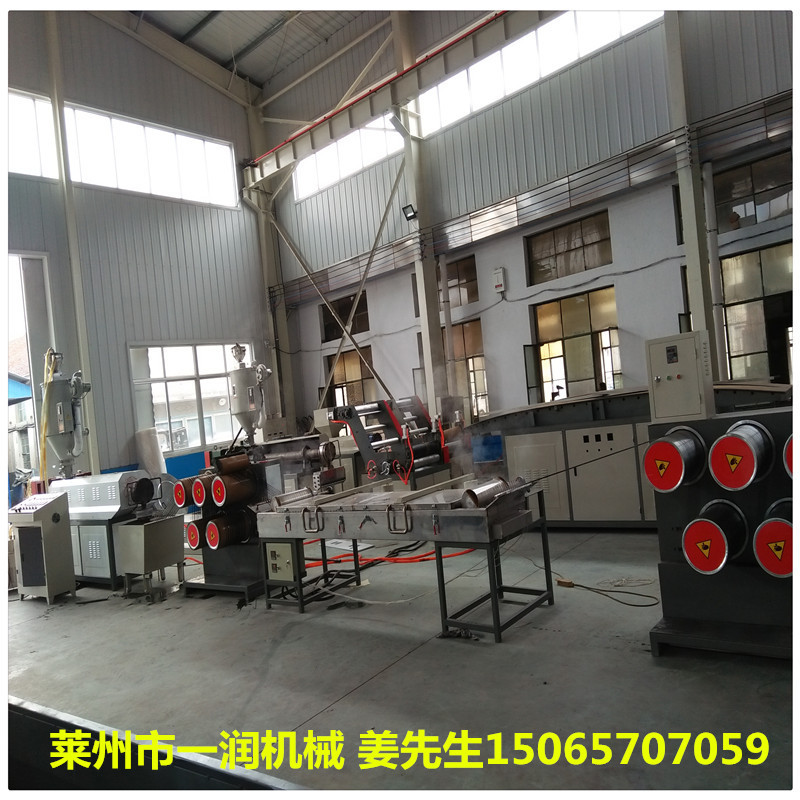 经销PPPE塑料尼龙圆丝拉丝机组  专业绳网圆丝拔丝拉丝机生产线