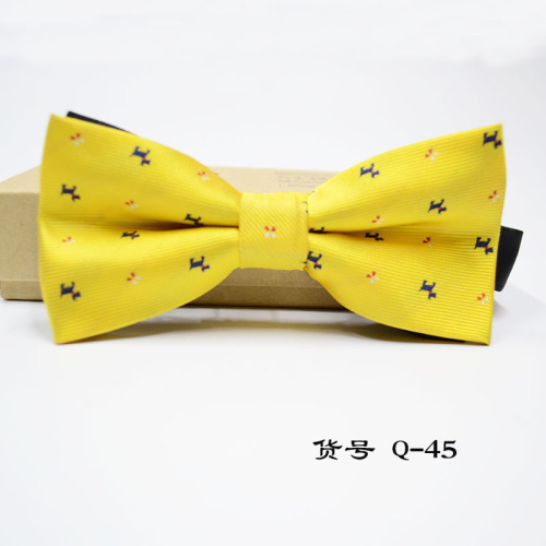 Men's bow tie, formal business suit, Korean style fashionable wedding and groom suit, banquet performance bow tie wholesale