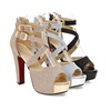 Sandals high heels, European style, plus size