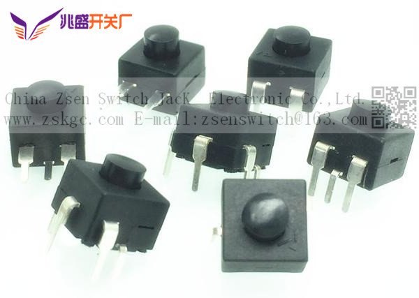 按钮电筒开关8.3*8.3MM，迷你电筒按键开关8.3mm,手电筒专用开关