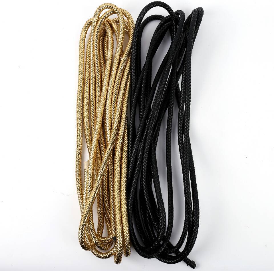 厂家直销12mm圆八股PU皮革编织绳箱包提手配件皮绳各种规格颜色