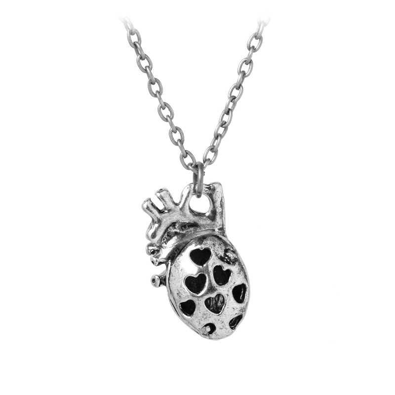 Fashion New Men's Anatomical Heart Pendant Necklace Wholesale Nihaojewelry display picture 16