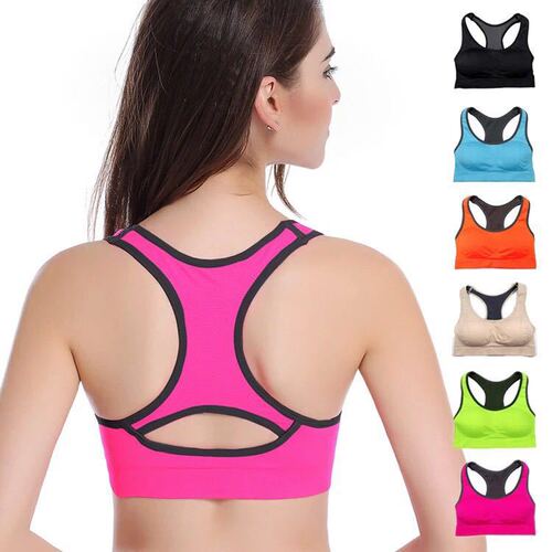 Sports Bra Without Underwire High-Strength Shockproof Training Bra Backless Running Fitness Push-Up Plus Size Sleep Bra for Women
