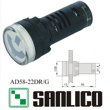 Բ�ζ�·��λ��LED����˫ɫָʾ�źŵ�AD16 AD22 AD58-DR/G22mm