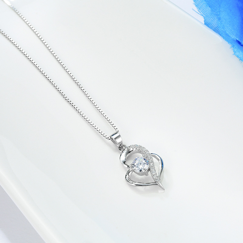 S925 Silver Micro-Pavé Pendant Necklace