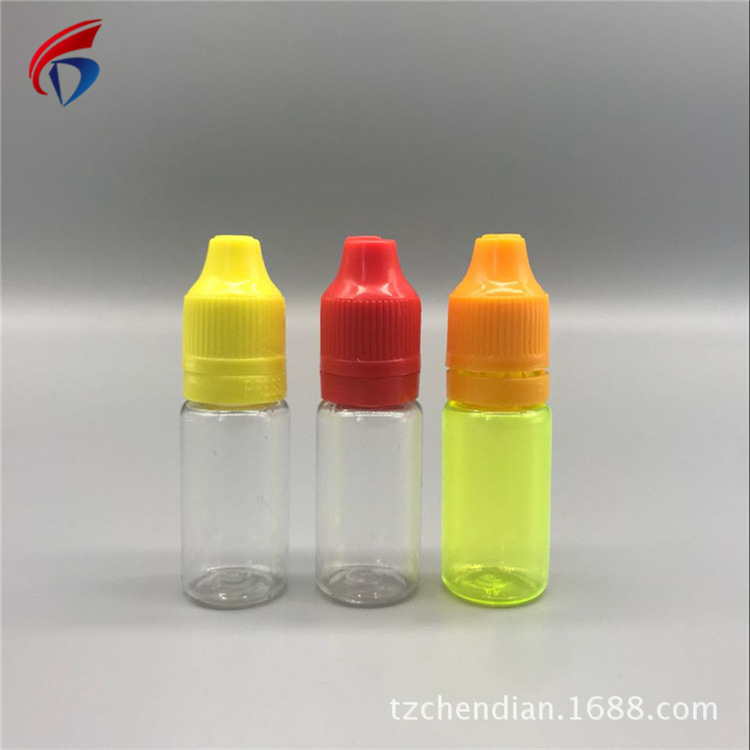 厂家供应10ml电子注油瓶防盗压旋塑料瓶 食品果酱颜料瓶墨水瓶