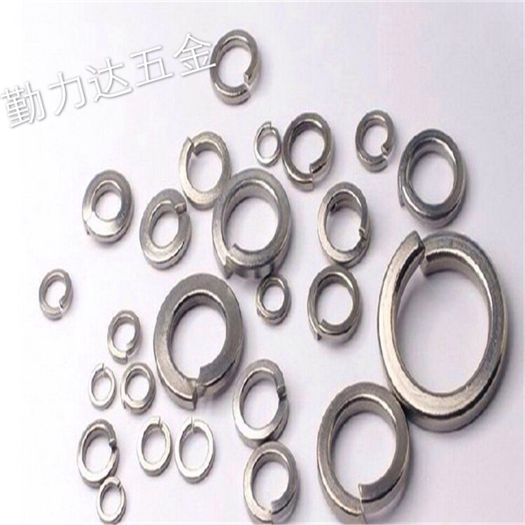 现货批发开口镀镍弹垫M2-M16等不锈钢弹垫高强度重型开口弹簧垫圈