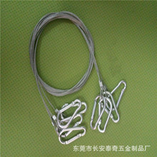 大量供應窗簾鋼絲繩彈簧PU鋼絲鎖不銹鋼鋼絲圈包膠行李牌鋼絲繩