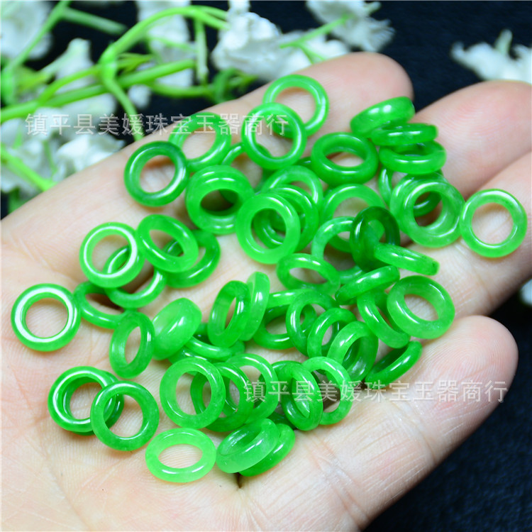 8*2mm10*2mm Dry Green ring Small ring diy Loose bead Ping An buckle circle Yuhuan Jewelry parts