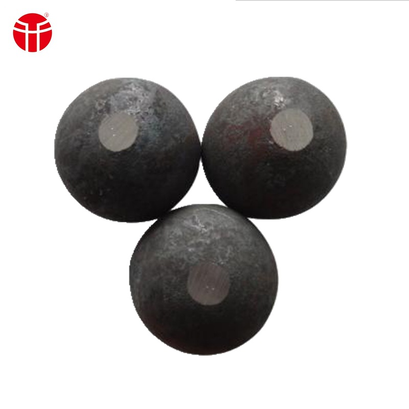 研磨铁矿石用B3 100mm锻造热轧钢球 硬度高不失圆
