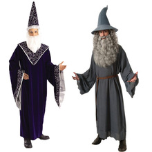 欧美万圣节服装成人霍比特人甘道夫巫师服角色扮演服装舞台演出服