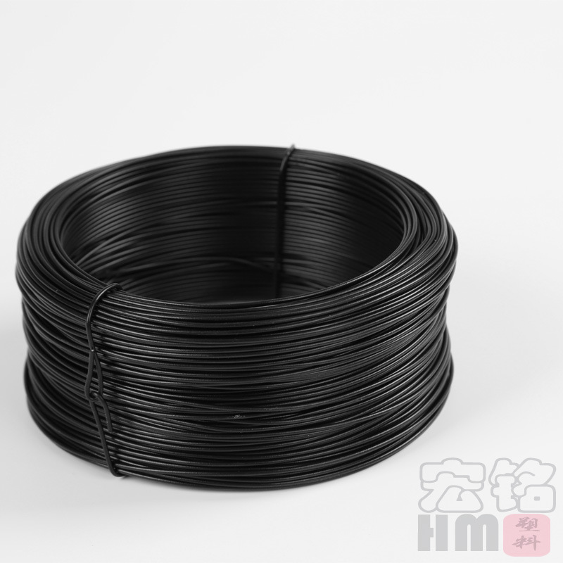 镀锌铁丝扎线0.55 黑圆扎丝 铁丝扎带 厂家 pvc包塑扎丝