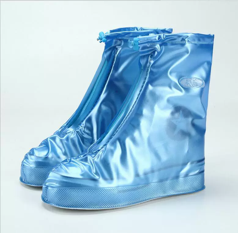 Non-slip shoe covers for men and women with zipper, mid-length