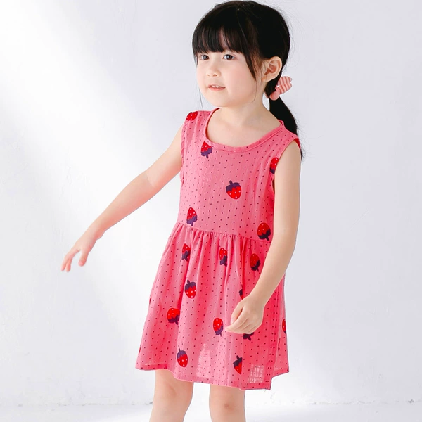 666 cotton and linen-rose strawberry