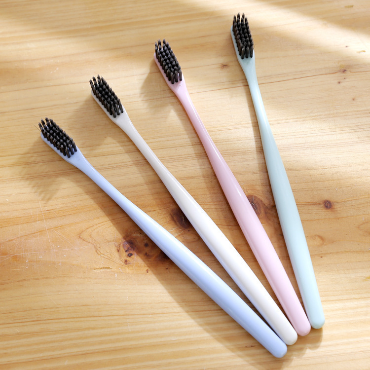 Superfine Soft fur Bamboo charcoal toothbrush Mouthpiece student Small head toothbrush Cartridges disposable travel toothbrush wholesale