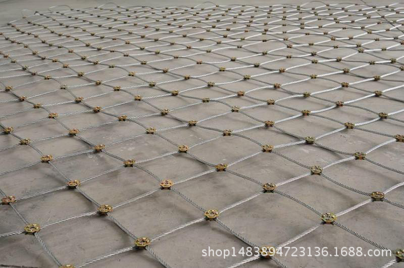 环形网 边坡防护网 被动边坡防护网 钢丝绳网 山体滑坡防护网施工