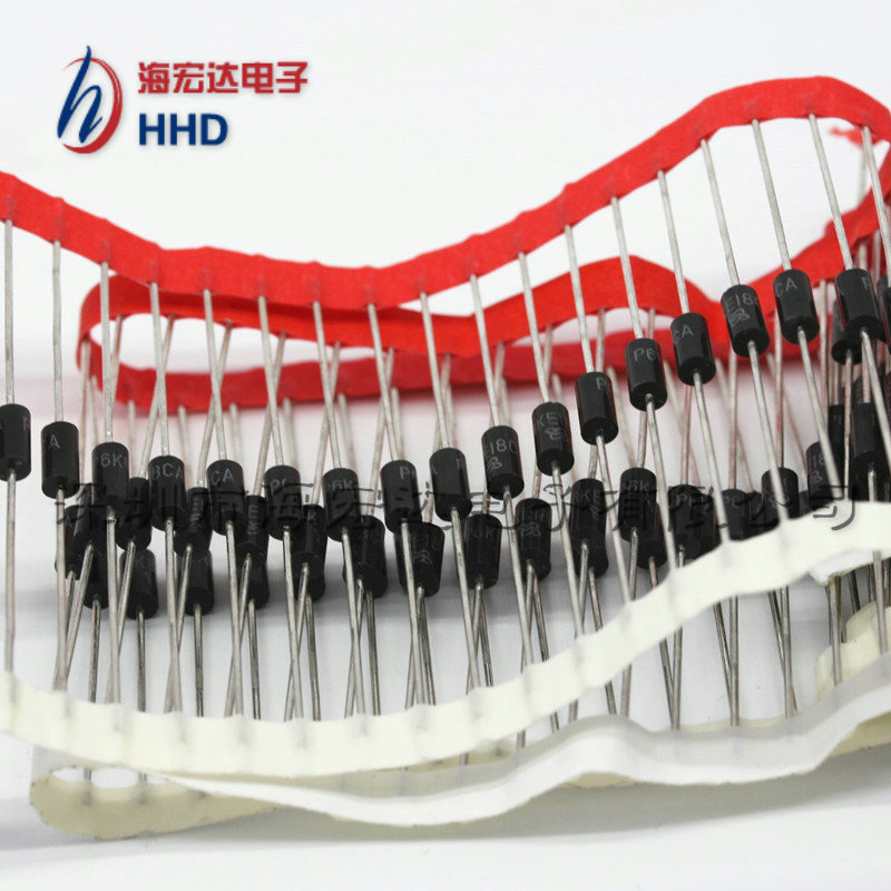 二极管P6KE18V直插二极管P6KE18CA双向瞬变抑制二极管防雷管