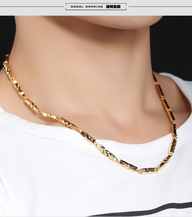 2021 Luxury Gold Chains Mens Necklaces 18k Gold Plated Necklace