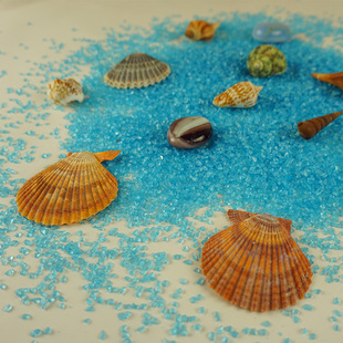 Aquarium Landscape Base Sand Glass Fragment Stained Glass Sand Micro Landscape Bottle Exterior Wall Decoration Glass Sand