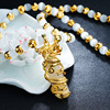 Men's necklace, accessory from pearl, wholesale, cat's eye