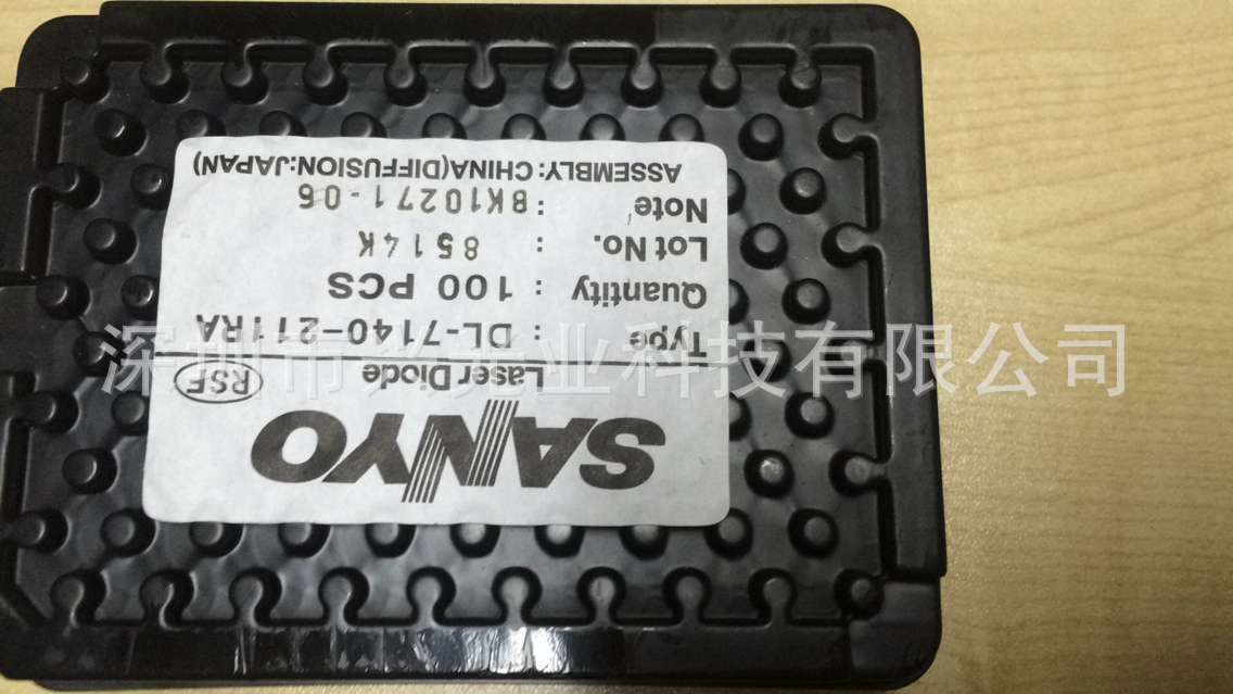 日本进口三洋SANYO原装激光管DL-7140-211RA　780nm　70mW100mA
