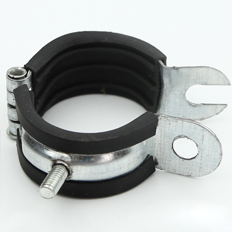 定制加厚金属镀锌可穿丝杆卡箍 铁质套皮灯笼合页抱箍