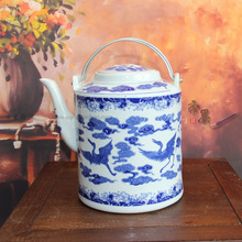 景德镇陶瓷茶壶 青花瓷器水壶 泡茶冷水壶 纯白色大号瓷壶 多规格