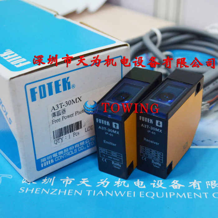 【实物拍摄】台湾阳明FOTEK A3T-3MX A3T-6MX自由电压型光电开关