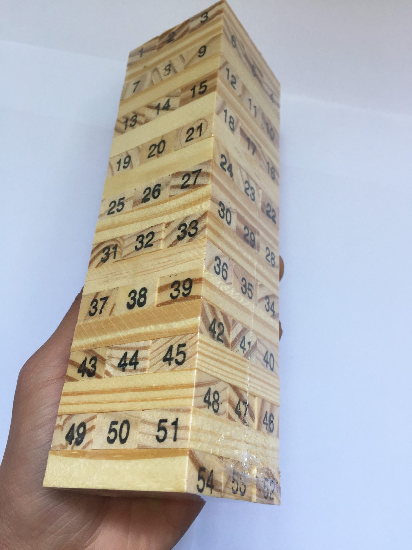 批发54片原木质数字儿童层层叠积木制学习叠叠高叠叠乐叠垒乐小号-阿里巴巴