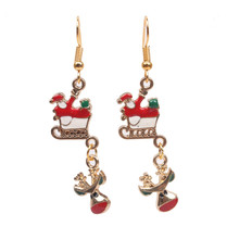 Boucles D&#39;oreilles Géométriques Coeur De Noël En Acrylique Bijoux En Gros Nihaojewelry display picture 9