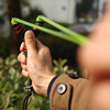 Street slingshot with flat rubber bands, metal precise Olympic hair rope