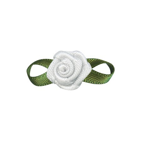 Yao Ming decoración de flores DIY hecho a mano 2 puntos Rosa ropa interior Decoración Accesorios hechos a mano cinta pequeña flor arco