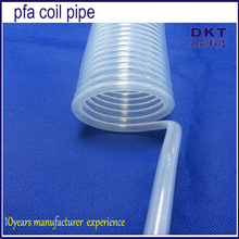 厂家直供丹凯防腐蚀耐高低温透明FEPF46PFAptfe铁氟龙材质弹簧管