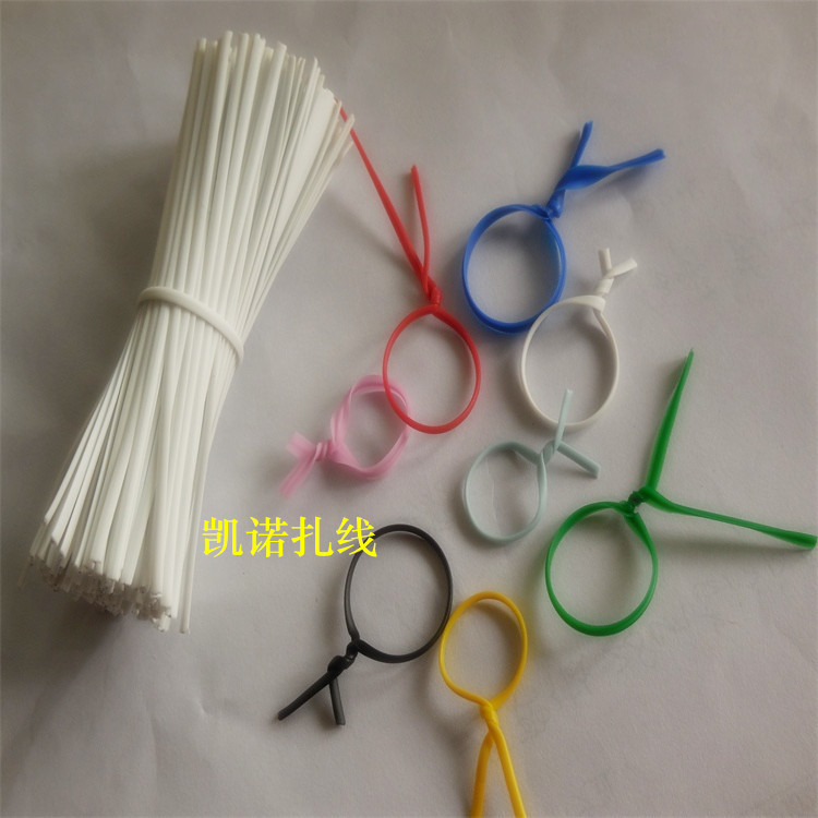 厂家生产PE数据线扎带 铁丝包胶扎丝扎线铁芯扎带 环保无卤扎线