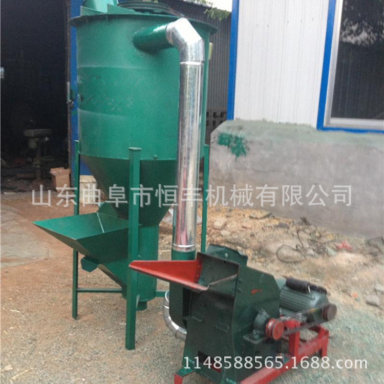 济宁立式搅拌混色机不锈钢饲料搅拌机拌料桶养殖场搅拌粉碎一体机
