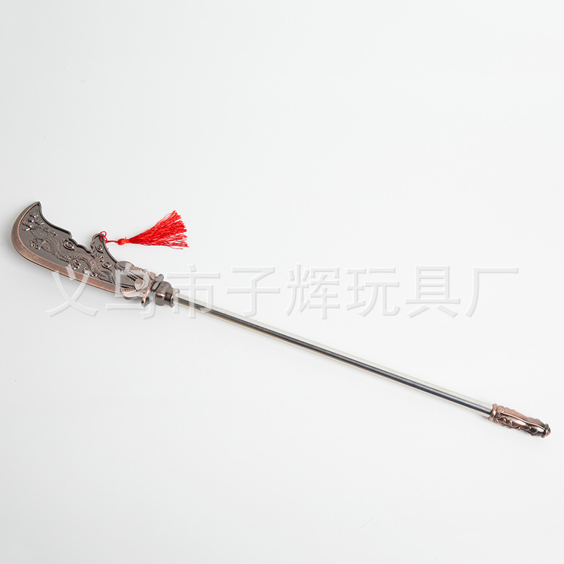 厂家批发 大金属关公刀 工艺大刀 儿童玩具 景区地摊 刀剑不锈钢-阿里巴巴
