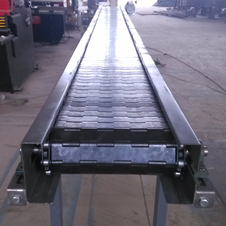 厂家304不锈钢链板输送机 非标工地石块输送专用重型链板输送机