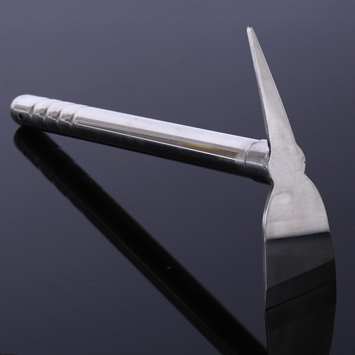Source factory stainless steel ice pick, outdoor small pick, stainless steel axe, cross pick, stainless steel garden tool