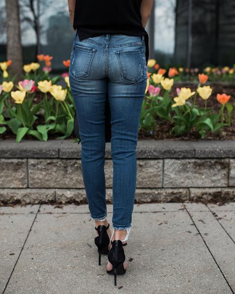 Damen Jeans Im Slim Fit Mit Falten Und Elastischer Passform_voghion.com