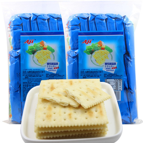 Aji Yeast Salt Soda Crackers 472,5g Savory Comb Cookies Bữa sáng Dạ dày Giải trí Thực phẩm Không bán buôn Soda bánh quy