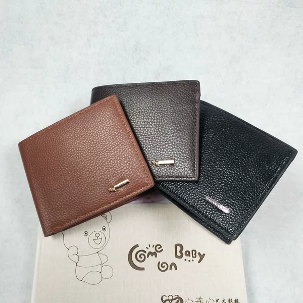 Men's wallet running Jianghu stall wallet multifunctional pu wallet Taobao gifts manufacturers spot horizontal short bag